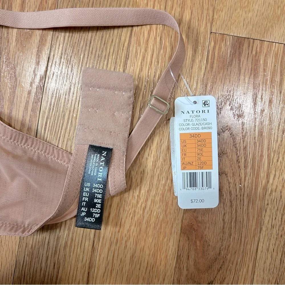 NWT 34DD Natori 721150 Flora Contour Underwire
Bra Camel New with Tags - Picture 6 of 8
